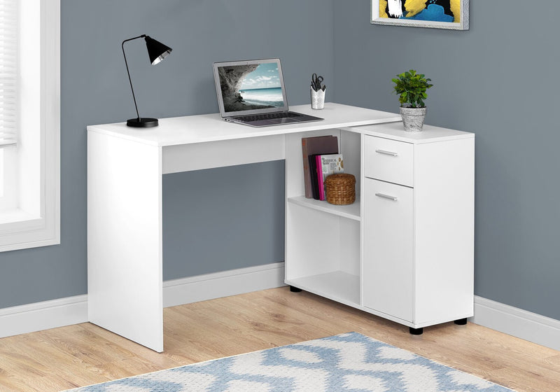Zoe L-Shaped Desk - White