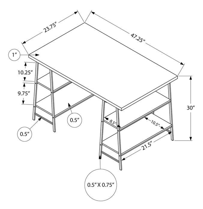 Jonnie Desk - Taupe