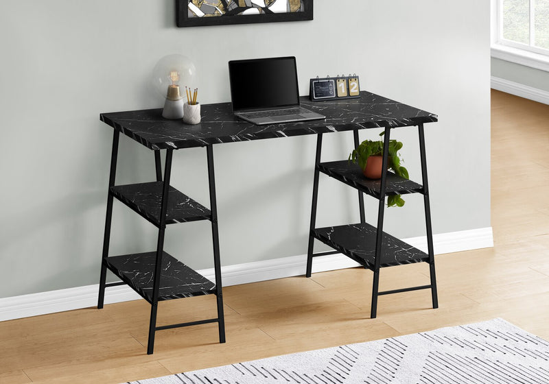 Jonnie Desk - Black Marble-Look