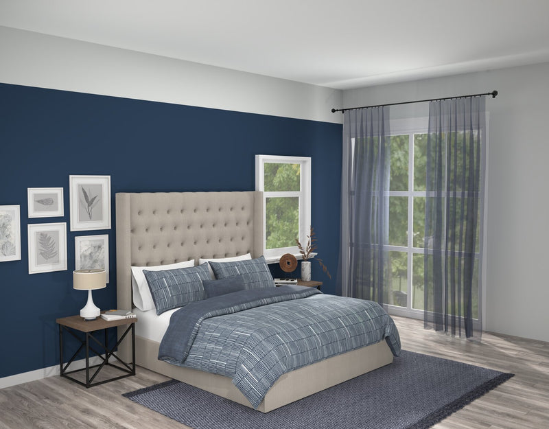 Lines 4-Piece Queen Comforter Set