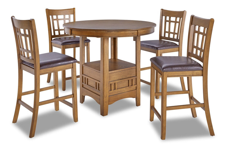 Dena 5-Piece Counter-Height Dining Package - Walnut