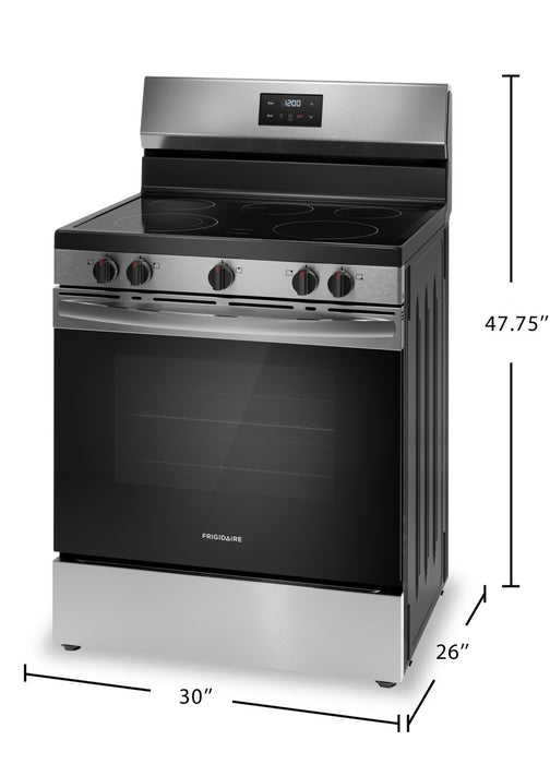 Frigidaire 5.3 Cu. Ft. Electric Range with Quick Boil Element - FCRE305CBS