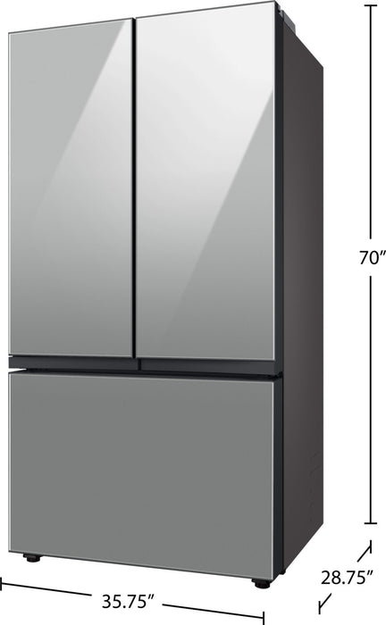 Samsung BESPOKE 24 Cu. Ft. Counter-Depth French-Door Refrigerator - RF24BB6200QLAA