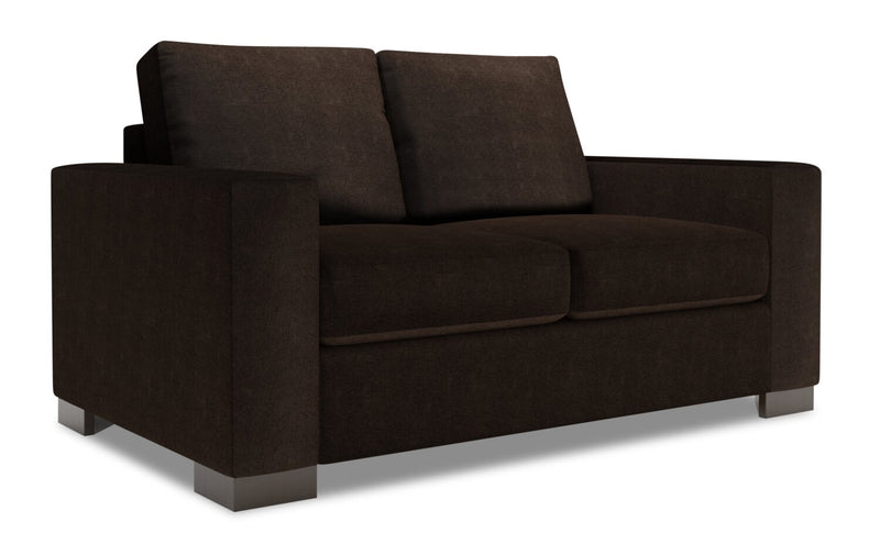 Sofa Lab Track Loveseat - Luxury Chocolate