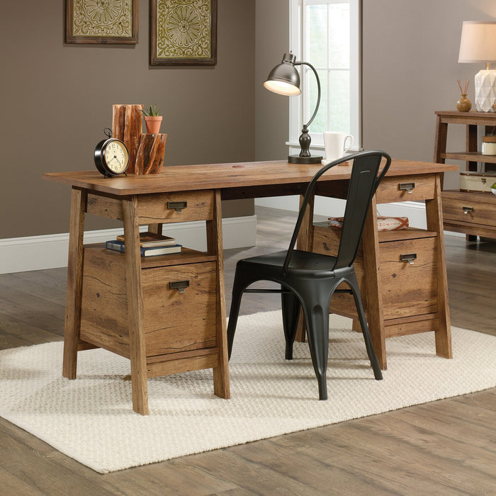 Kyree Executive Desk - Vintage Oak 