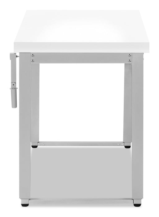 Kai Height-Adjustable Desk - White