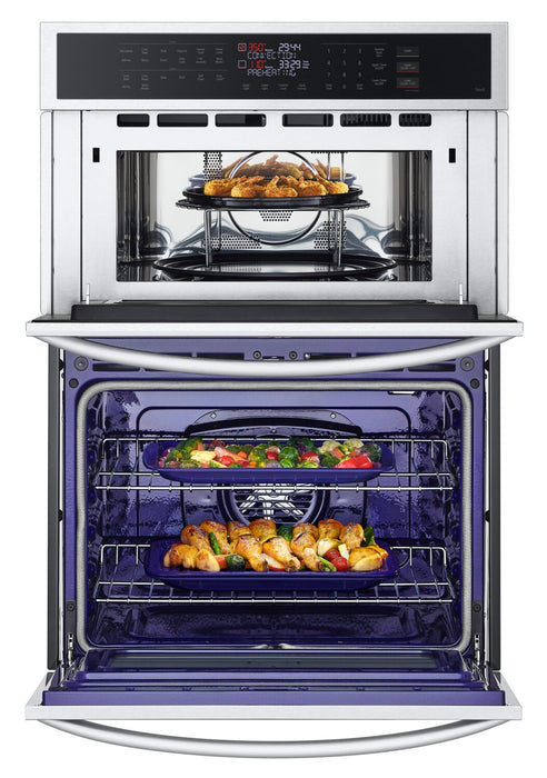 LG 6.4 Cu. Ft. Smart Combination Wall Oven with Convection and Air Fry - WCEP6423F 