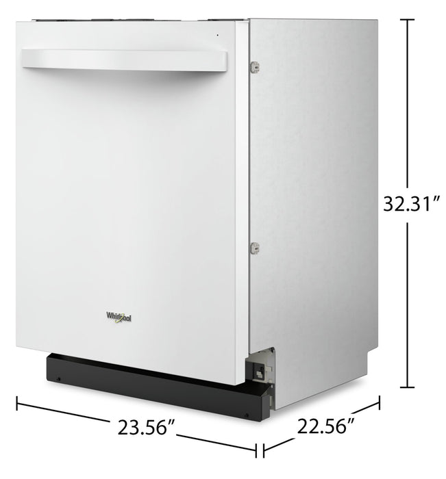 Whirlpool Flush-to-Cabinet Dishwasher with Third Rack - WDT550SAPW