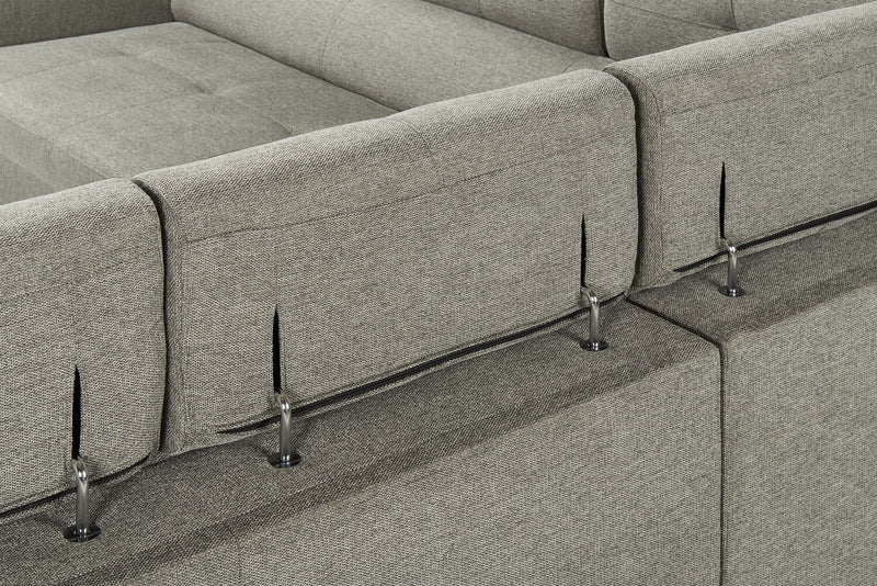 Savvy 2-Piece Left-Facing Linen-Look Sectional