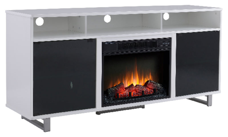 Ignatius 64'' TV Stand with Log Firebox