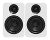 Kanto YU Passive 4\" Bookshelf Speakers with 1\" Silk Dome Tweeter – White