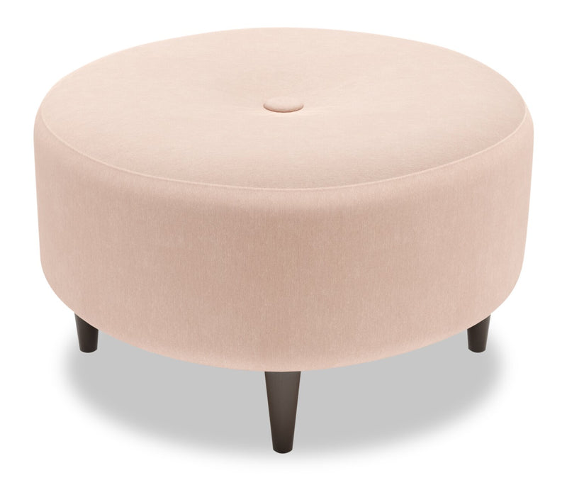 Sofa Lab The Curve Ottoman - Pax Rose
