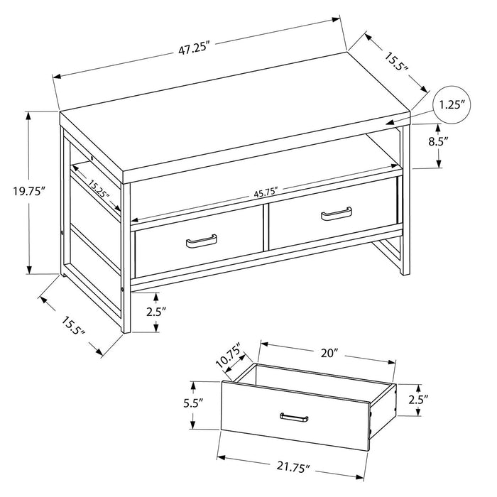 Corban 48\" TV Stand - Black