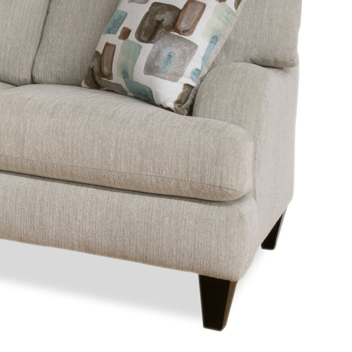 Nofia 3-Piece Chenille Left-Facing Sectional - Linen