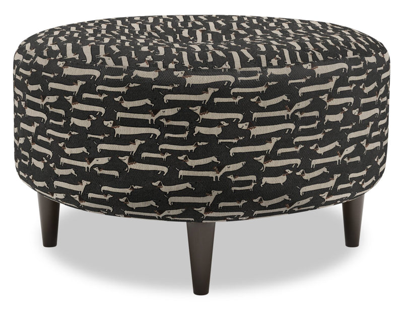 Sofa Lab The Curve Ottoman - Peppercorn