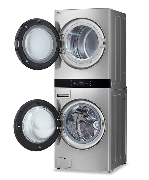 LG STUDIO WashTower™ with 5 Cu. Ft. Washer and 7.4 Cu. Ft. Electric Dryer - SWWE50N3