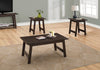 Jacey 3-Piece Coffee and Two End Tables Package - Espresso 