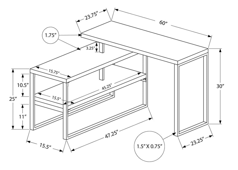 Andrea Desk - White
