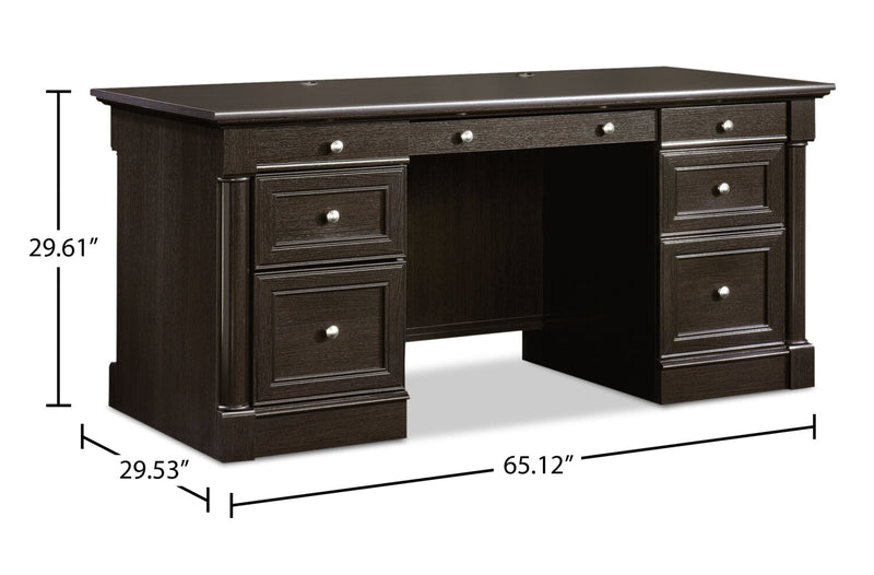 Palladia Executive Desk - Wind Oak