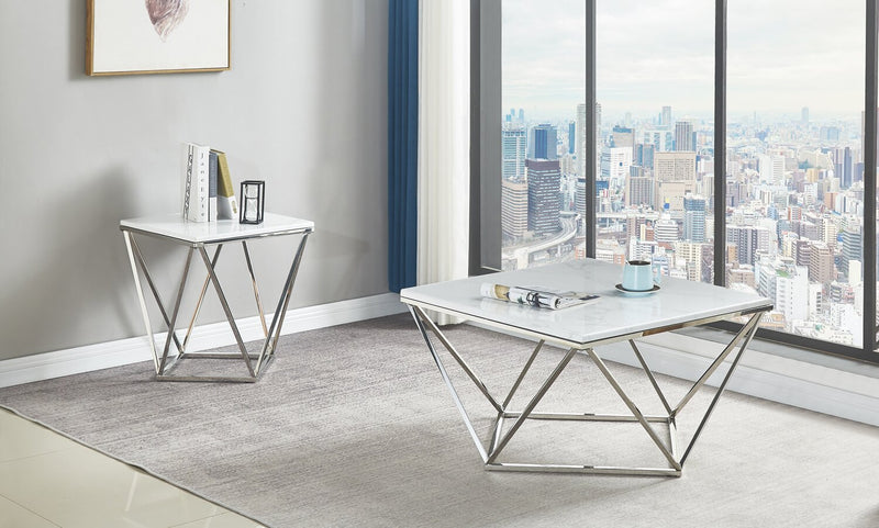 Amanda Coffee Table - Marble Carrara