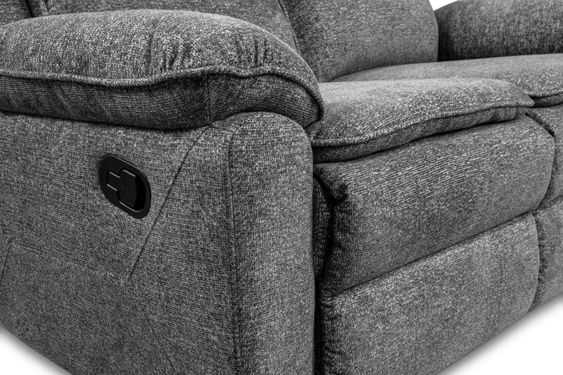 Chandler Chenille Reclining Loveseat - Grey