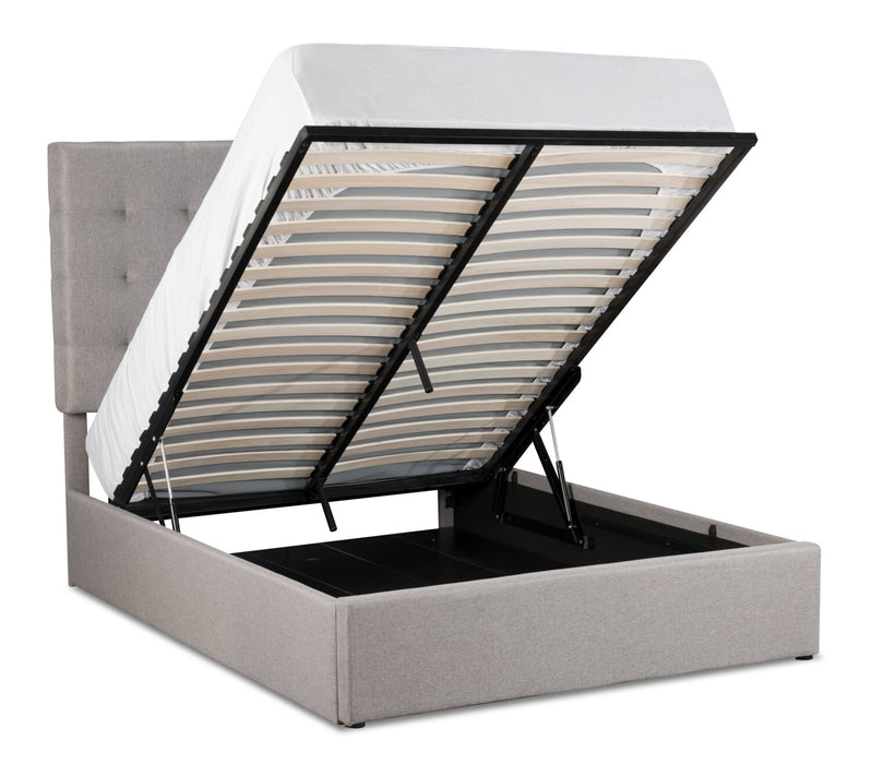 Jace Storage Full Bed - Taupe