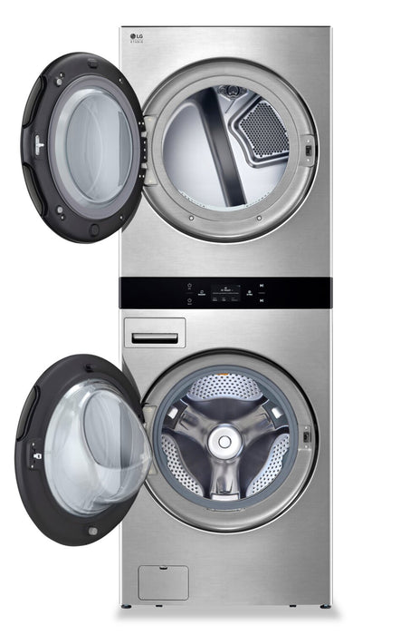 LG STUDIO WashTower™ with 5 Cu. Ft. Washer and 7.4 Cu. Ft. Electric Dryer - SWWE50N3
