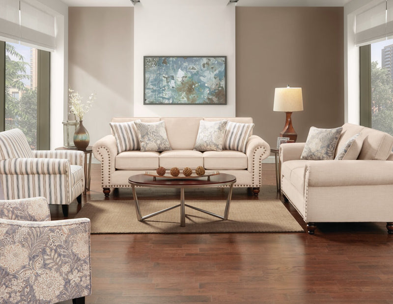 Wynn Chenille Loveseat - Linen