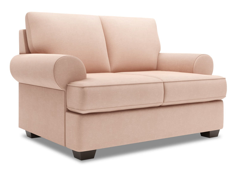 Sofa Lab Roll Loveseat - Pax Rose