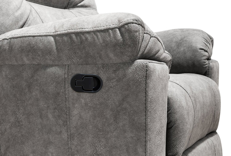 Gybson Polyester Recliner - Grey