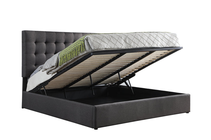 Jace Storage King Bed - Grey