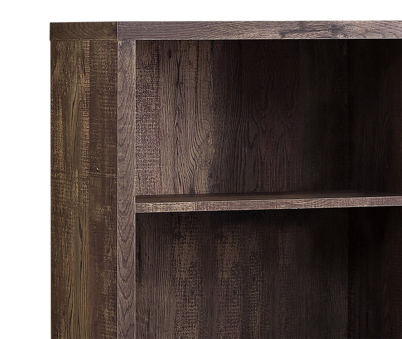 Slade 4-Shelf Bookcase - Brown 