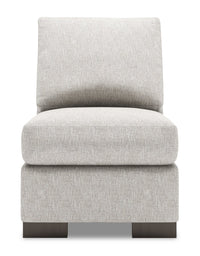 Sofa Lab Track Armless Chair - Luxury Silver