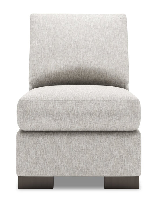 Sofa Lab Track Armless Chair - Luxury Silver