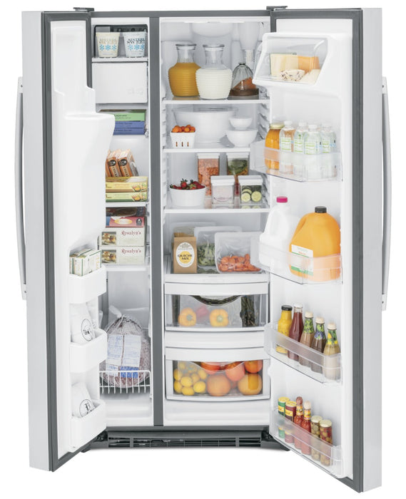 GE 23 Cu. Ft. Side-by-Side Refrigerator - GSS23GYPFS