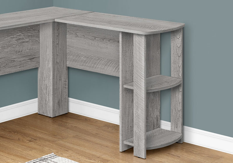 Eason L-Shaped Desk - Grey