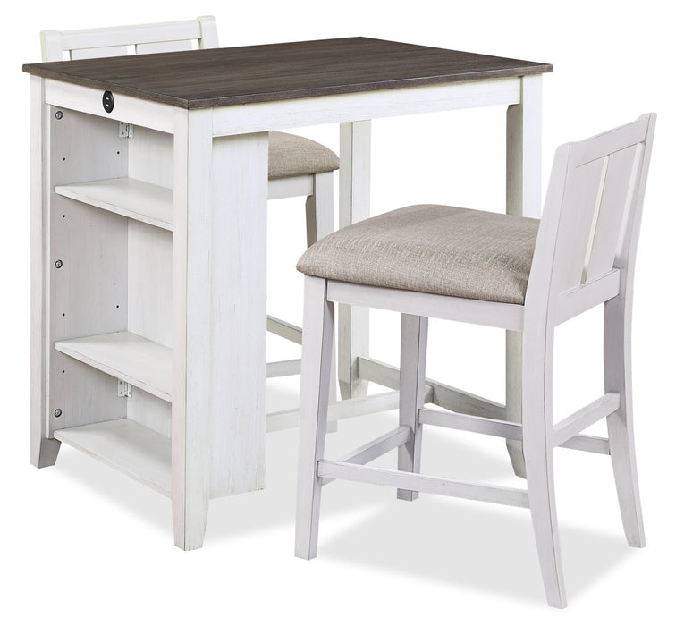 Lane 3-Piece Counter-Height Dining Package - White