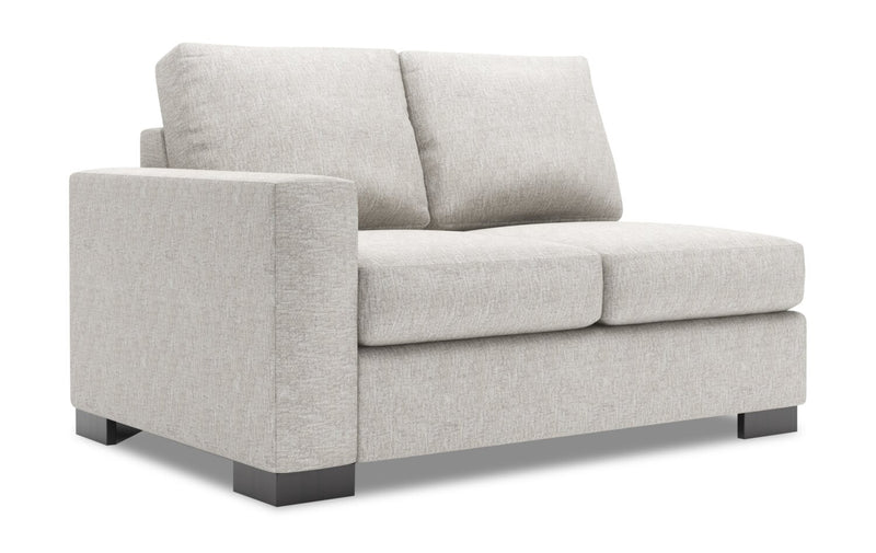Sofa Lab Track LAF Loveseat - Luxury Silver
