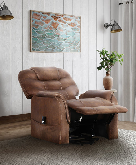 Landon Power Lift Reclining Chair - Brown