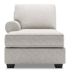 Sofa Lab Roll LAF Chaise - Luxury Silver