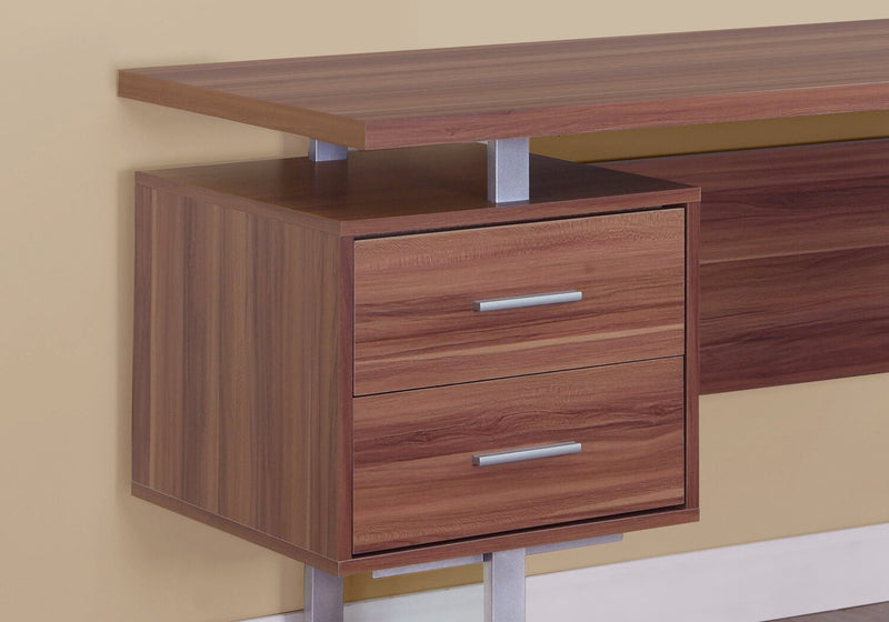 Teagan Reversible Desk - Light Walnut 