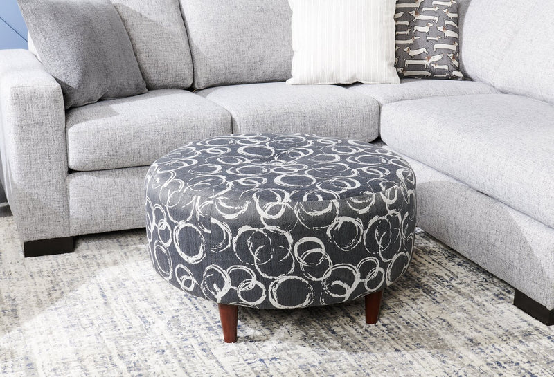 Sofa Lab The Curve Ottoman - Heather