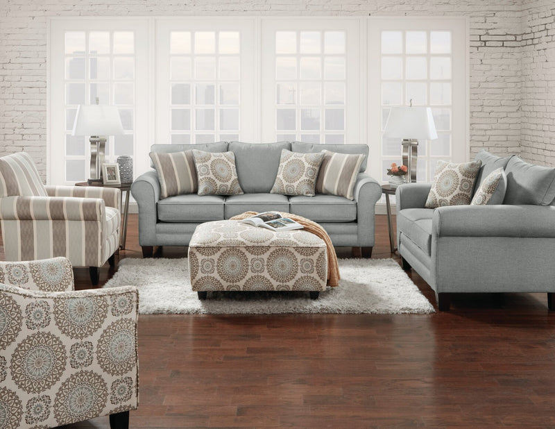 Tula Fabric Accent Chair - Mist