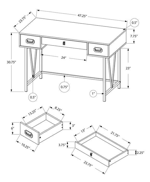 Reuben Desk - Grey 