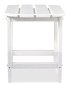 Bask End Table - White