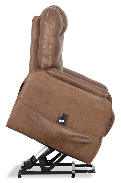 Landon Power Lift Reclining Chair - Brown