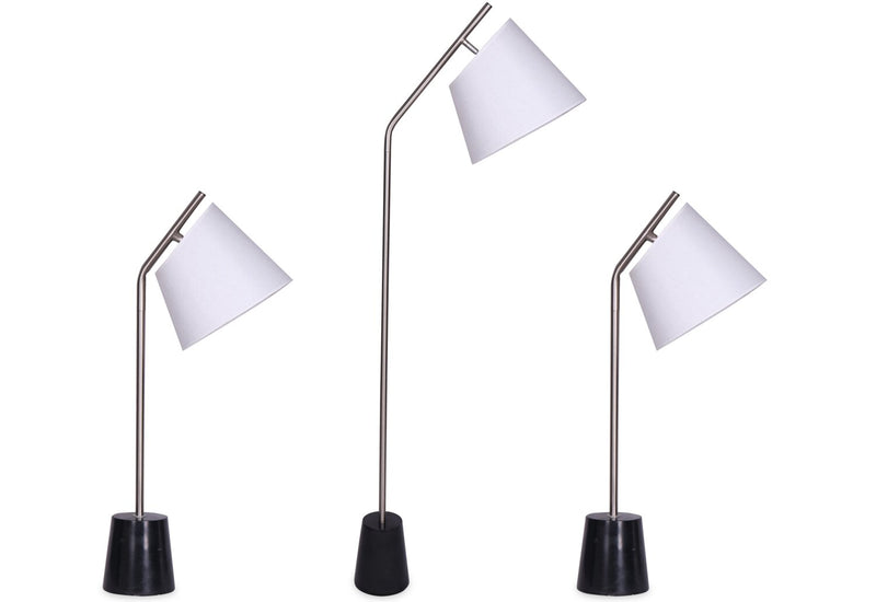 Storm 3-Piece Floor and Two Table Lamps Set