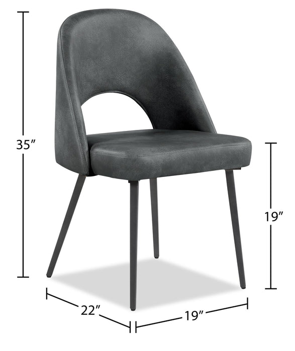 Bay Dining Chair - Charcoal