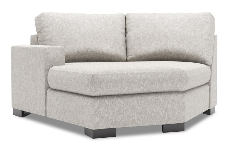Sofa Lab Track LAF Cuddler - Luxury Silver