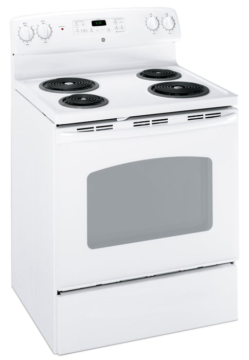 GE  5.0 Cu. Ft. Electric Freestanding Range - JCBP240DMWW
